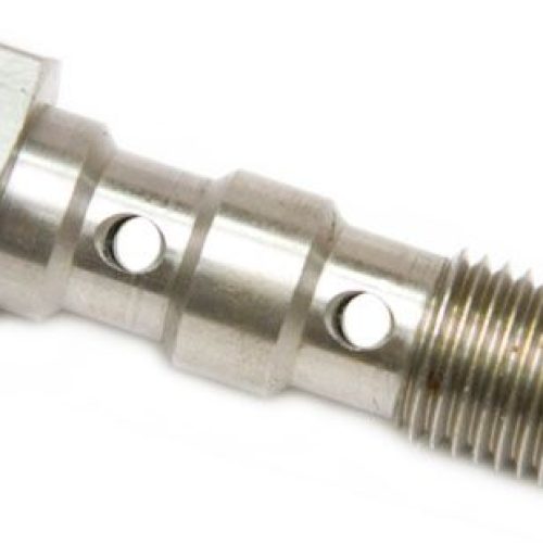 DOUBLE BANJO BOLT 3/8 X24 STAINLESS 31MM LONG