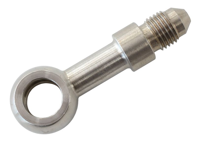 -3AN STRAIGHT MALE BANJO 10MM STAINLESS LONG VERSION