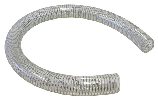 REINFORCED CLEAR PVC BREATHER HOSE ID 12MM 1/2"