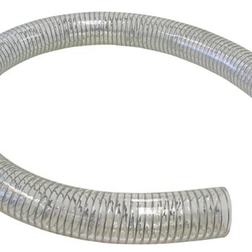 REINFORCED CLEAR PVC BREATHER HOSE ID 38MM 1 1/2″