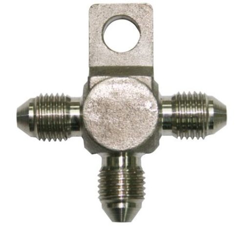 STAINLESS -3AN TEE WITH MOUNT STAINLESS WITH MOUNT HOLE
