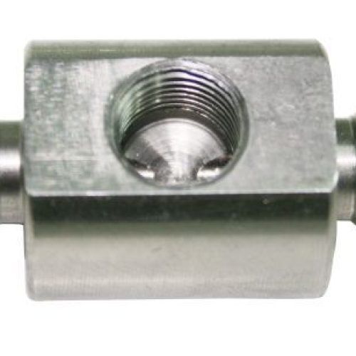 STAINLESS -4AN UNION 1/8″ PORTMALE TO MALE WITH 1/8″NPT PORT