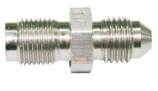 3/8"-24 inverted to -4AN stainless steel