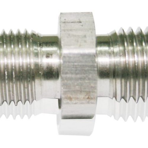 -4AN TO INVERTED 7/16-24 STAINLESS MALE TO MALE