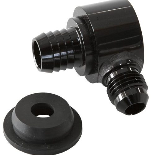 BLACK BOOSTER VALVE UNIVERSAL 21MM / 13/16″ HOLE TO -6AN