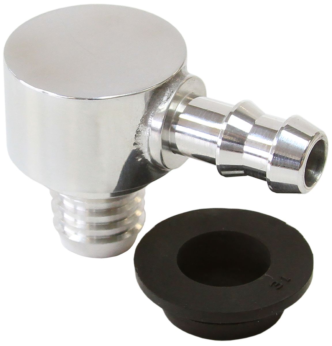 BILLET BOOSTER VALVE UNIVERSAL21MM / 13/16" HOLE TO 3/8 Barb