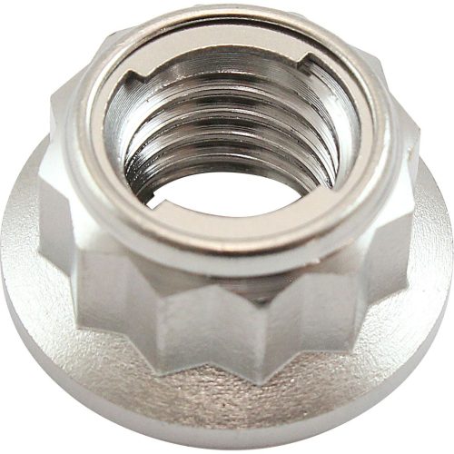 M10x1.50 TITANIUM LOCKING NUT 12 POINT SINGLE M10 x 1.50mm
