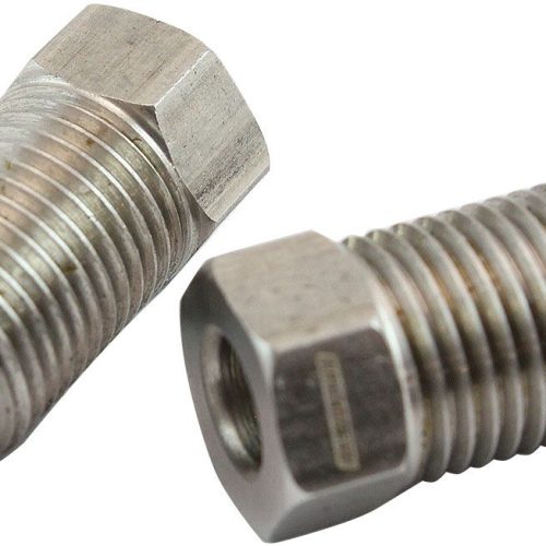 S/S INVERTED FLARE TUBE NUT   LONG 3/16″ HARD LINE M10x1.0MM