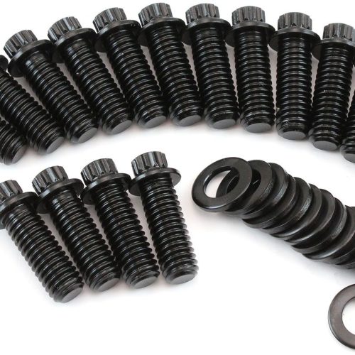 UNIVERSAL HEADER BOLTS        12 POINT BLACK x 16 3/8 1.00″