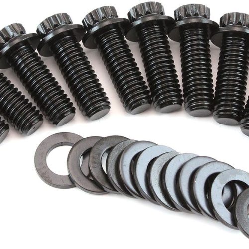 SMALL BLOCK CHEVY INTAKE BOLTS12 POINT HEAD PACK OF 12 BLACK