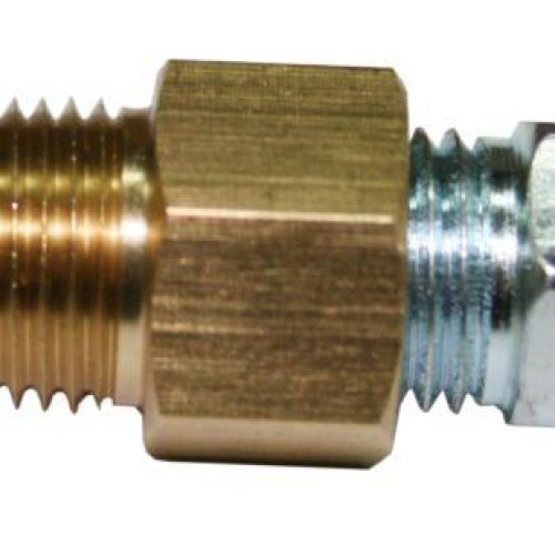 UNIVERSAL LINE LOCK BRAKE FITTING, 1/8″ NPT TO 3/8-24 IF