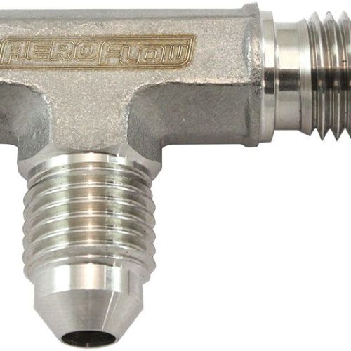 STAINLESS -4AN BULKHEAD ON THERUN TEE STAINLESS STEEL