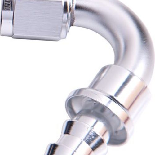 120 DEG PUSH LOCK END -8AN    SILVER NO CLAMP REQUIRED