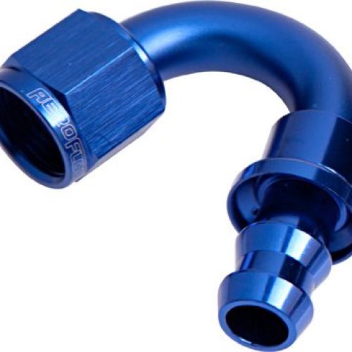 150 DEG PUSH LOCK END -4AN BLUE NO CLAMP REQUIRED