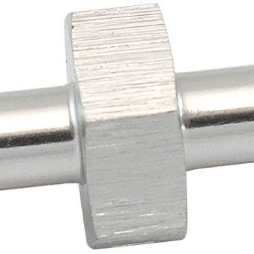 4mm PUSH LOCK BARB JOINER     SILVER 5/32″ MALE TO MALE BARB