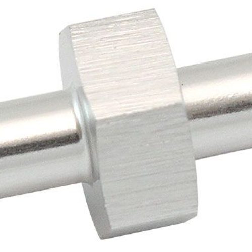 5mm PUSH LOCK BARB JOINER     SILVER 3/16″ MALE TO MALE BARB