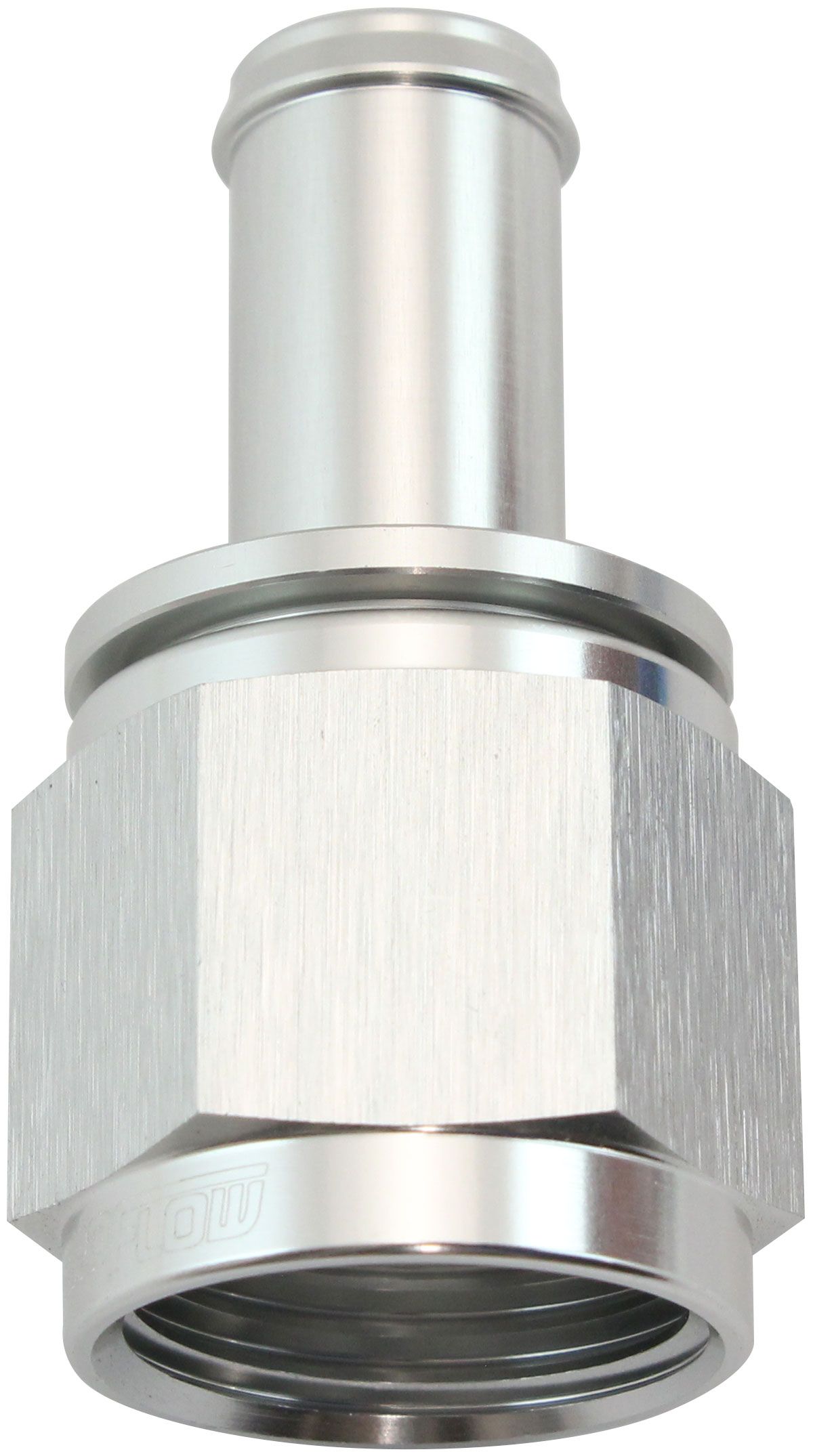 FEMALE -10AN TO 1/2" BARB SILVER WITH TUBE NUT