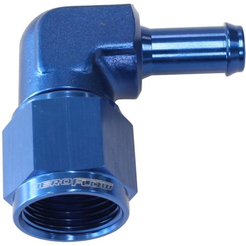 FEMALE -8AN 90DEG TO 3/8″ BARBBLUE SWIVEL NUT
