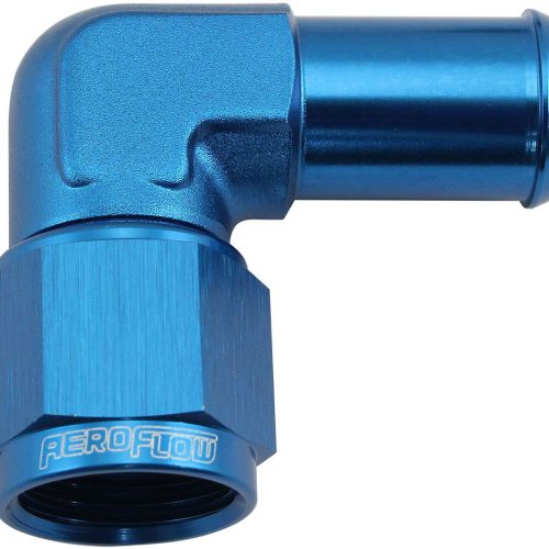 FEMALE -8AN 90DEG TO 5/8″ BARBBLUE SWIVEL NUT