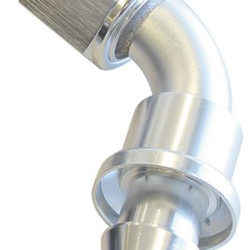 60 DEG PUSH LOCK END -4AN     SILVER NO CLAMP REQUIRED<15PSI