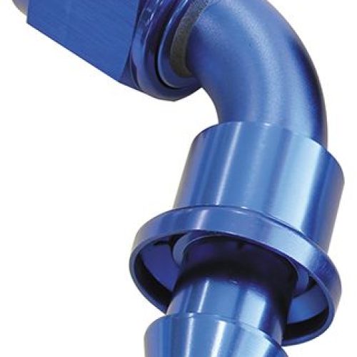 60 DEG PUSH LOCK END -10AN    BLUE NO CLAMP REQUIRED <15PSI