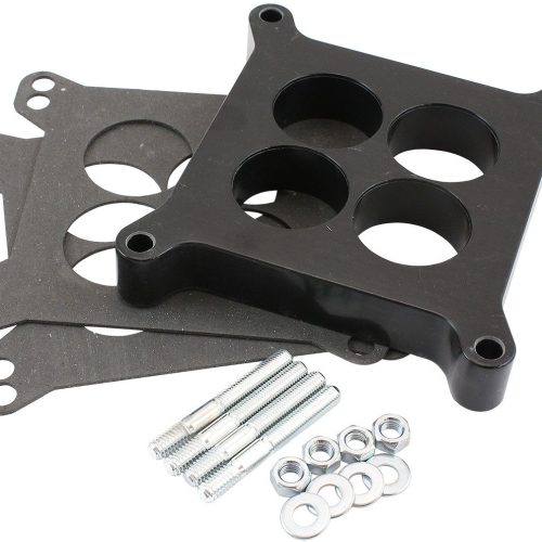 CARBURETTOR PHENOLIC 1″ 4 HOLESPACER BLACK 4150 CARBY