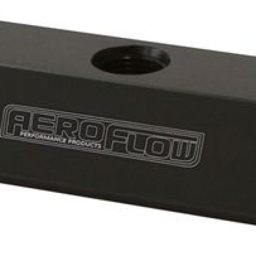 FUEL BLOCK, LOG TYPE -8ORB BLACK 2 X-8 SIDE, 3X -8 TOP