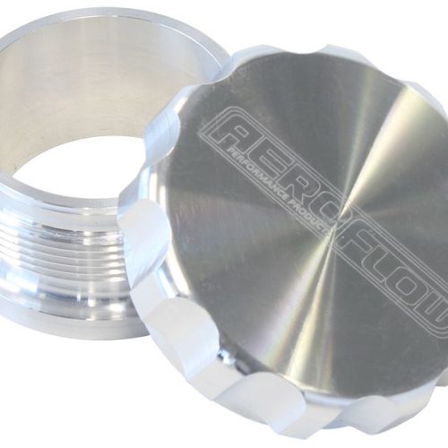 1.5″ ALUM WELD BUNG AND CAP RAW ALLOY FINISH