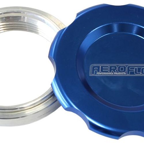 1.5″ WELD BUNG AND BLUE CAP   LOW PROFILE FEMALE WELD-ON