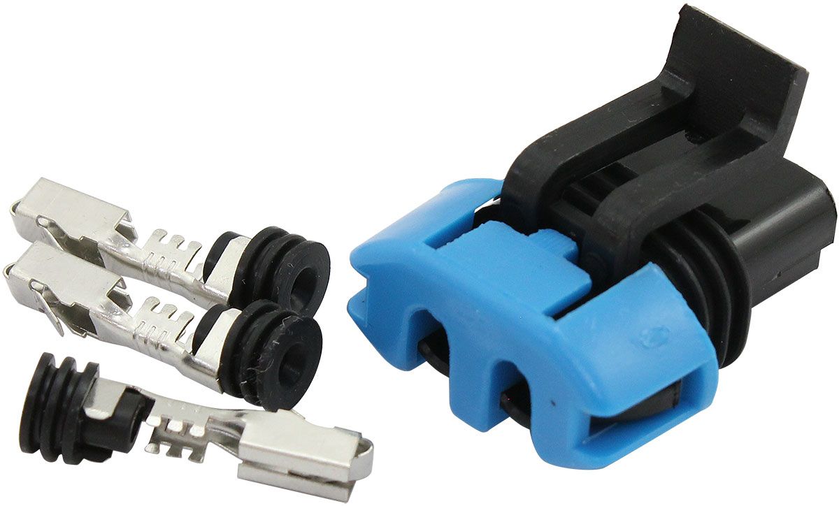 DELPHI 40mm FUEL PUMP PLUG & PINS FEMALE WALBRO 525 450