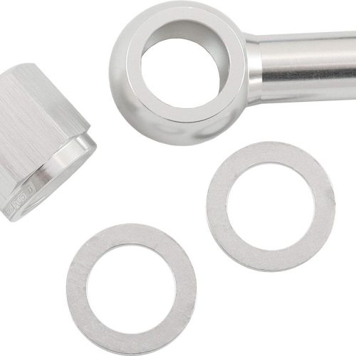 AEROFLOW / BOSCH FUEL PUMP    10mm 3/8″ BANJO & NUT KIT SILV