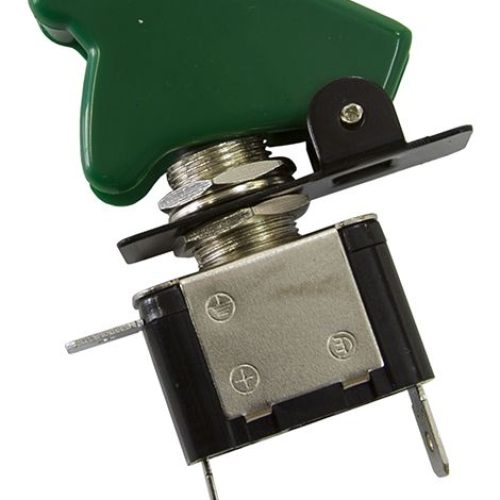 GREEN LED MISSILE SWITCH      LED ACTIVATED WHEN ON