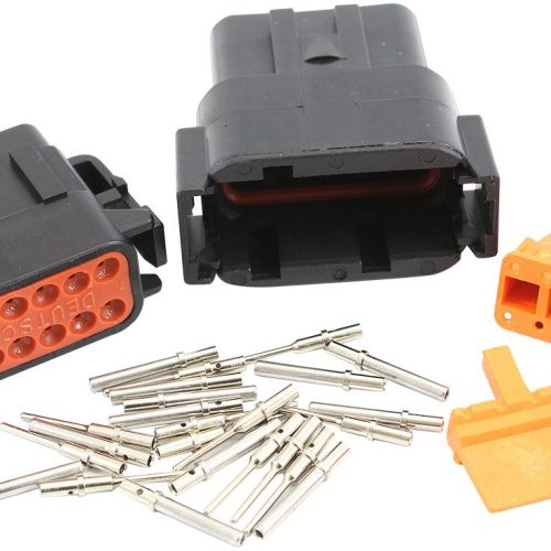 WEATHERTIGHT DTM 12 PIN BLACK CONNECTOR KIT DEUTSCH DTM STYL