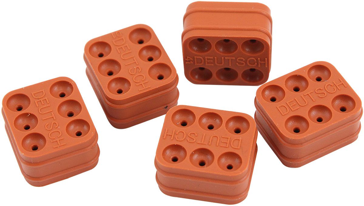 WEATHERTIGHT DTM WIRE SEAL 6 PIN PACK OF 5 DEUTSCH CONNEC