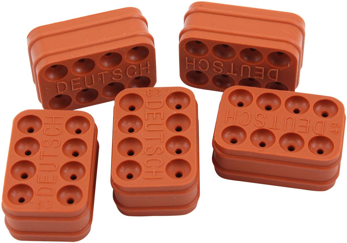 WEATHERTIGHT DTM WIRE SEAL 8 PIN PACK OF 5 DEUTSCH CONNEC