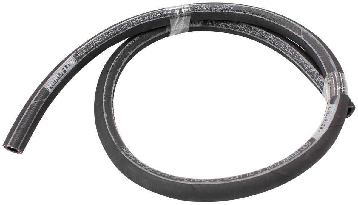 BLACK PUSH LOCK HOSE -5 5/16"2M RUBBER 7.9mm ID 14.3mm OD