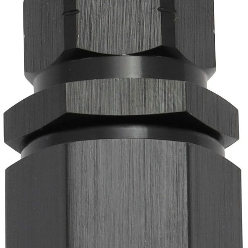 STEPPED STRAIGHT END -6 HOSE  TO -8AN REDUCER HOSE END BLACK