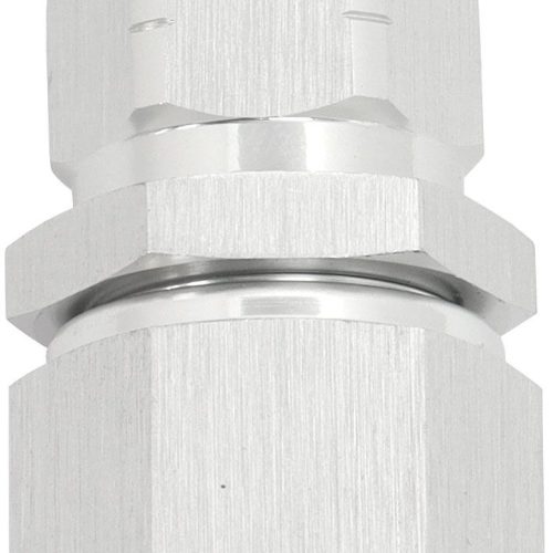 STEPPED STRAIGHT END -6 HOSE  TO -8AN REDUCER HOSE END SILVE