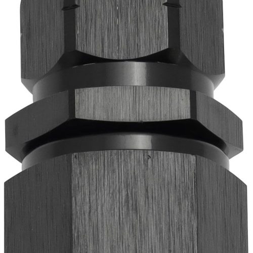 STEPPED STRAIGHT END -8 HOSE  TO -10AN REDUCER HOSE END BLAC