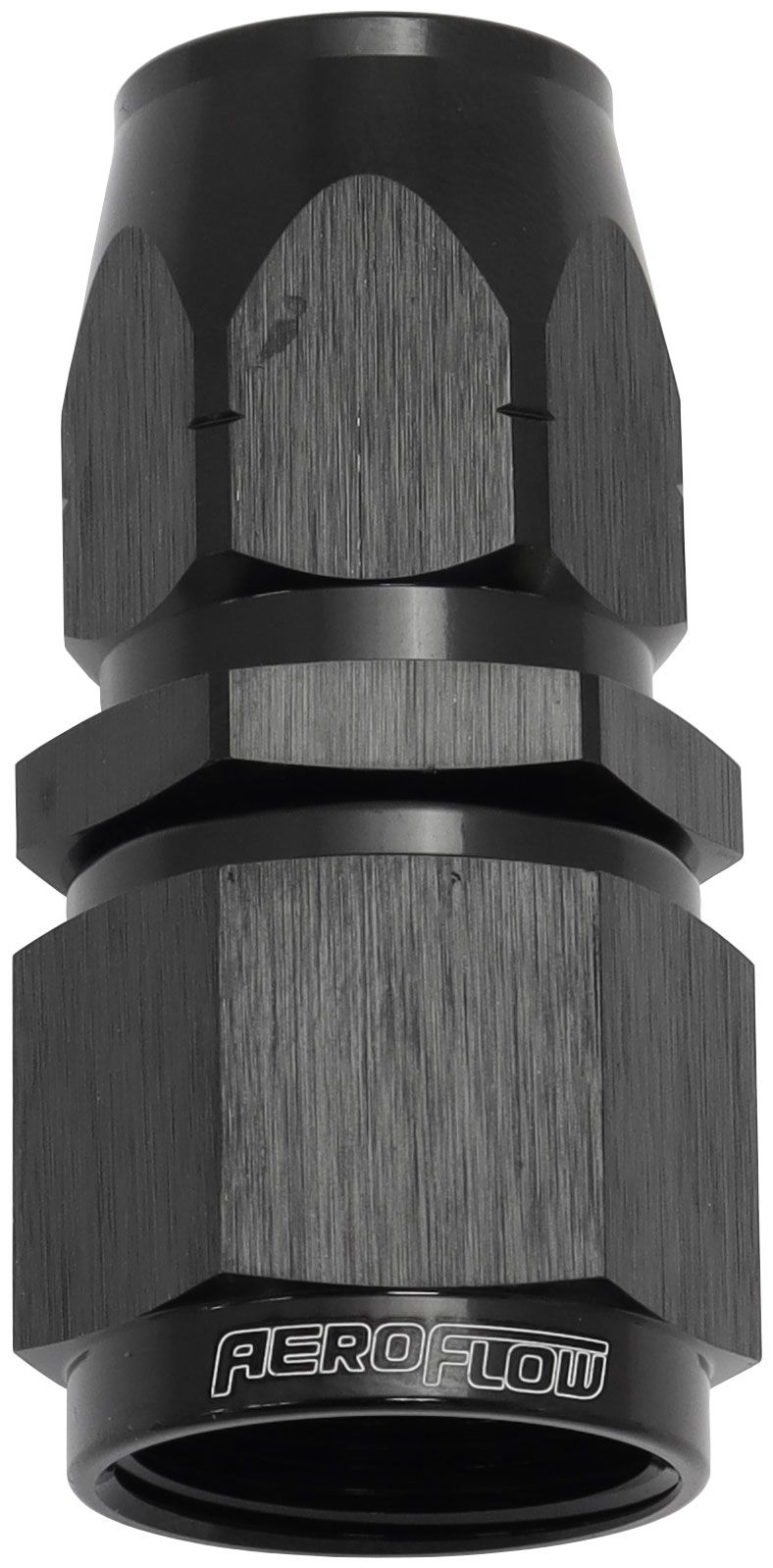 STEPPED STRAIGHT END -8 HOSE TO -10AN REDUCER HOSE END BLAC