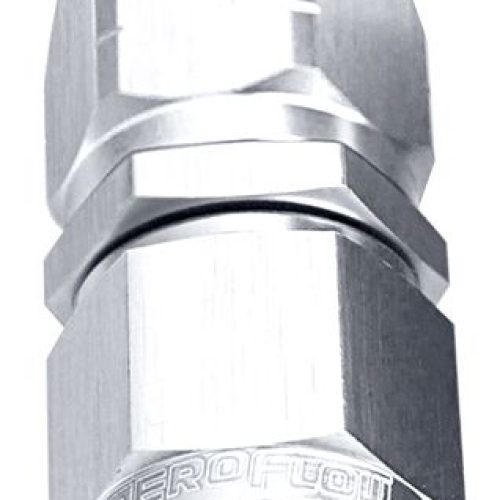 ALLOY STRAIGHT HOSE END -20AN SILVER CUTTER STYLE SWIVEL NUT