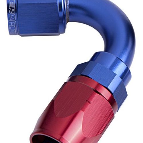 500 Series Cutter Swivel 120° Hose End -12AN Blue/Red Finish. Suits 100 & 450 Series Hose
