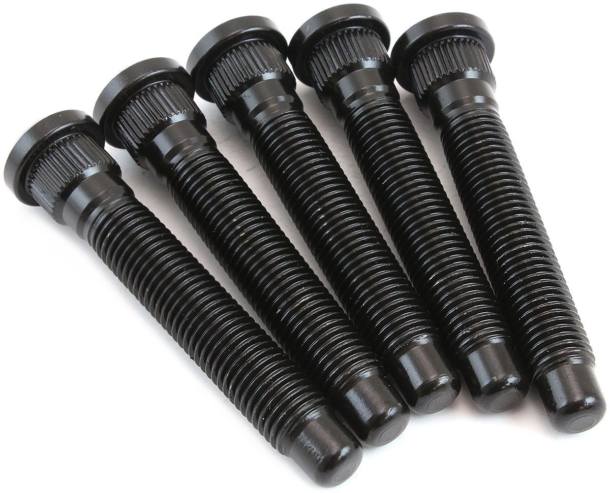 M12 x 1.50m WHEEL STUDS 0.565"KNURL 76.2mm UHL 5 PACK EVO