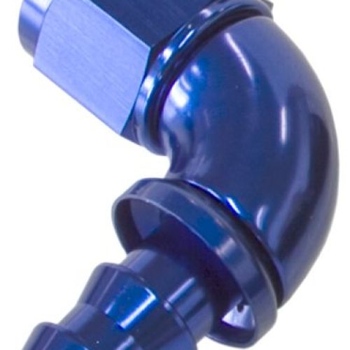 -12AN 90 DEG FULL FLOW PUSH LOBLUE FULL FLOW PUSH LOCK