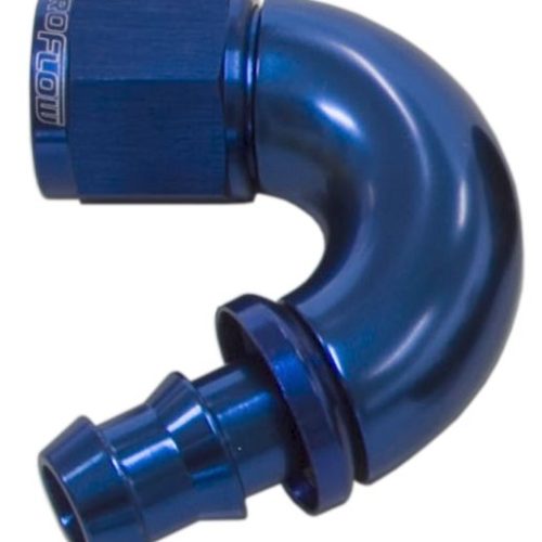 -8AN 150 DEG FULL FLOW PUSH LOBLUE FULL FLOW PUSH LOCK