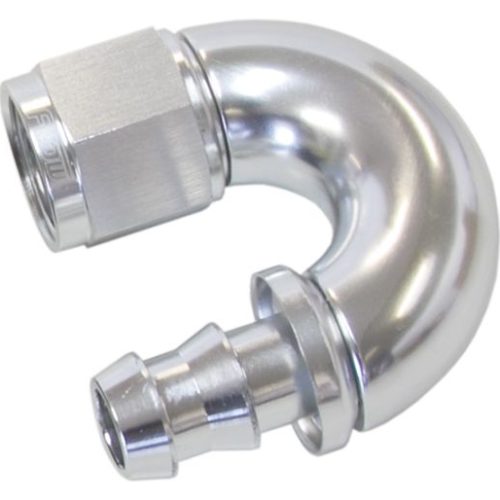 -8AN 180 DEG FULL FLOW PUSH LOSILVER FULL FLOW PUSH LOCK