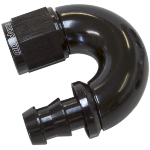 -12AN 180 DEG FULL FLOW PUSH LBLACK FULL FLOW PUSH LOCK