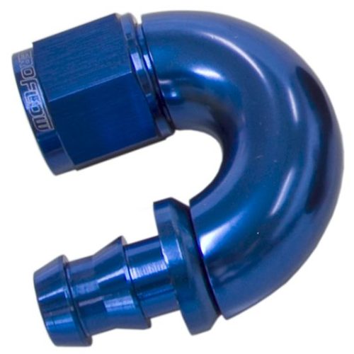 -12AN 180 DEG FULL FLOW PUSH LBLUE FULL FLOW PUSH LOCK