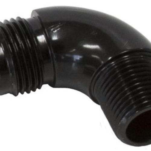 90 DEG 1/8″ TO -4AN FULL FLOW BLACK NO RESTRICTION IN BEND