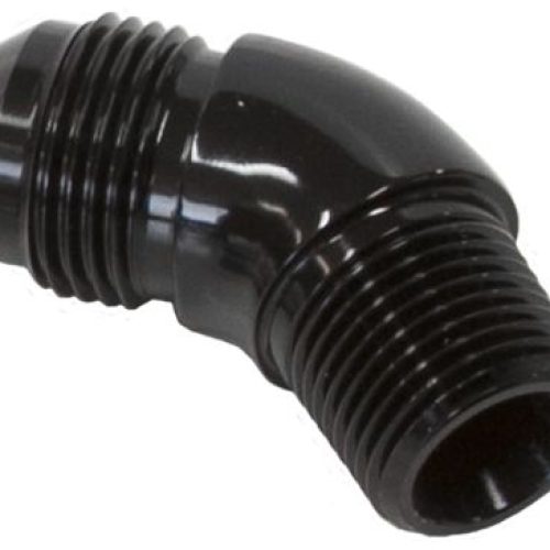 45 DEG 3/8″ TO -10AN FULL FLOWBLACK NO RESTRICION IN BEND